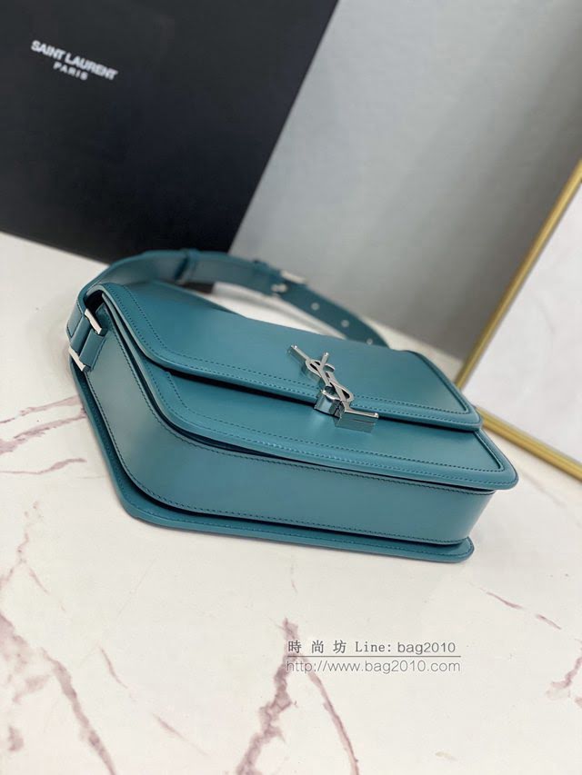 YSL爆款女士包包 聖羅蘭經典款MONOGRAM金屬旋扣大號郵差包 YSL肩背斜挎包 634305  jjh1079
